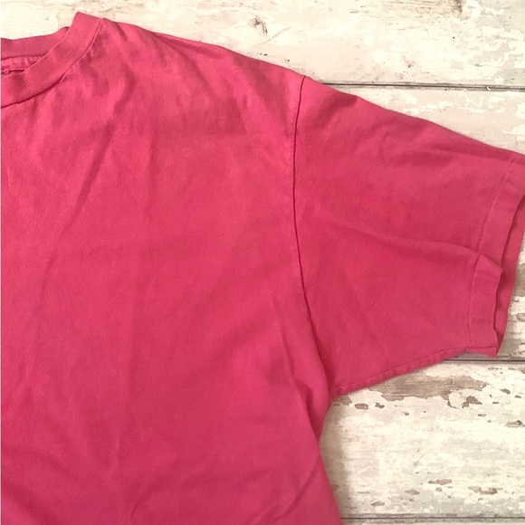 Unisex XL Pink Short Sleeve Shirt 100% Cotton Tee Women’s Size X Large - Picture 2 of 2